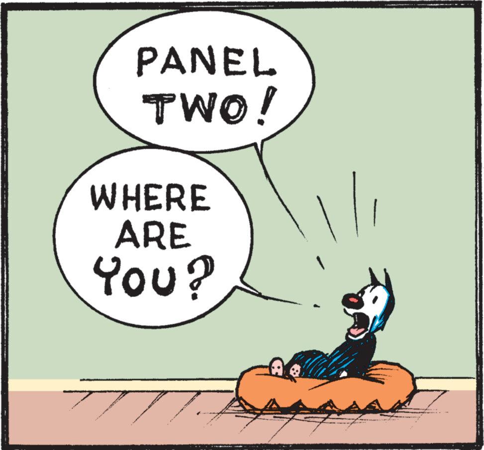 Drawing OCR: PANEL TWO! WHERE ARE You? 1/1 ja mu PANEL TWO ! WHERE ARE You ? 1 / 1 ja mu