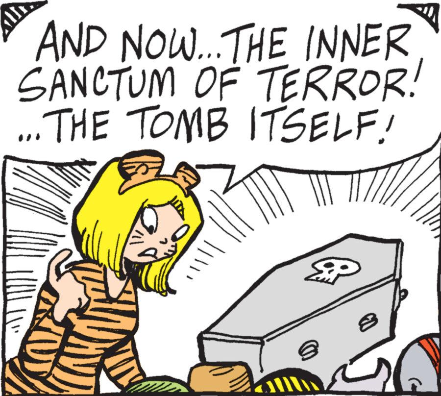 Car OCR: AND NOW... THE INNER SANCTUM OF TERROR! ...THE TOMB ITSELF! ZV 8 2 AND NOW ... THE INNER SANCTUM OF TERROR ! ... THE TOMB ITSELF ! ZV 8 2
