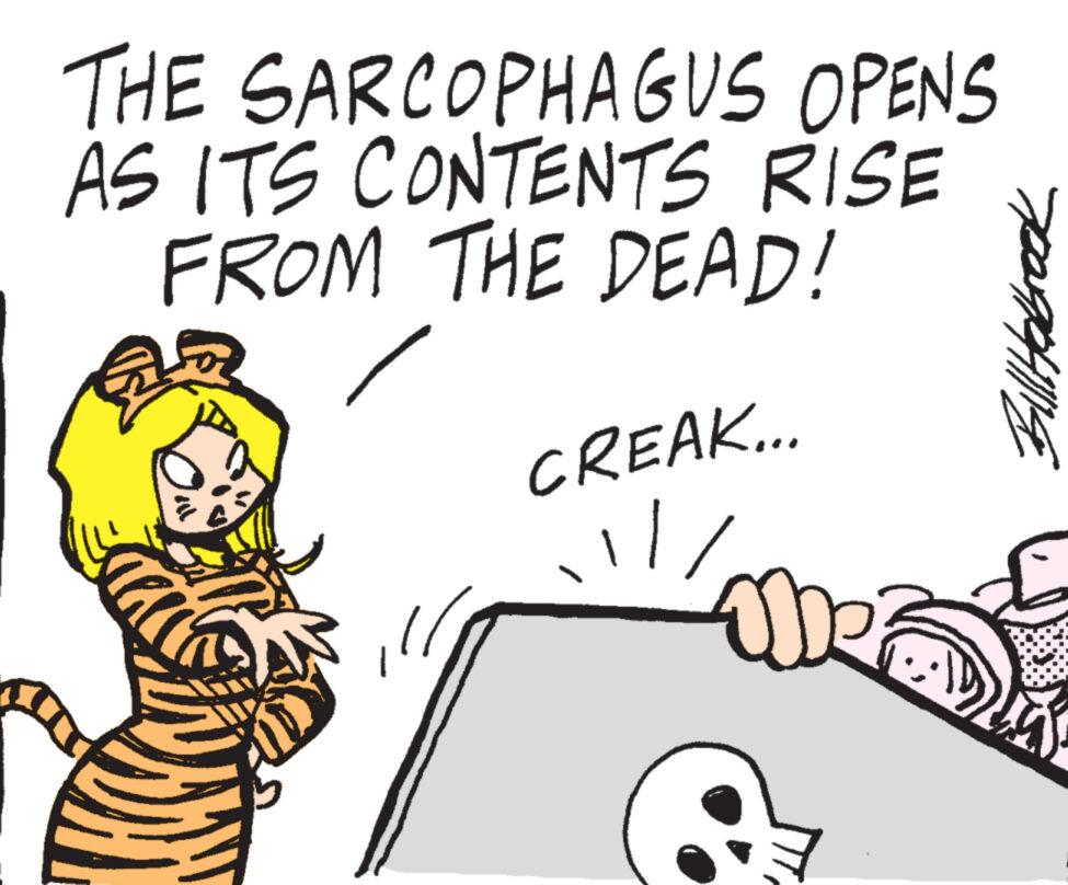 Sharing OCR: THE SARCOPHAGUS OPENS AS ITS CONTENTS RISE FROM THE DEAD! me a CREAK... ber Bill Holbrook THE SARCOPHAGUS OPENS AS ITS CONTENTS RISE FROM THE DEAD ! me a CREAK ... ber Bill Holbrook