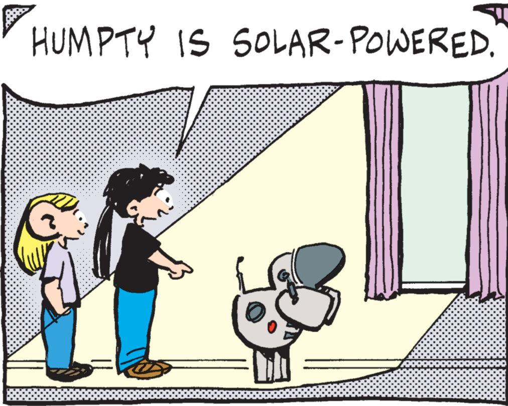 Happy OCR: HUMPTY IS SOLAR-POWERED M HUMPTY IS SOLAR - POWERED M