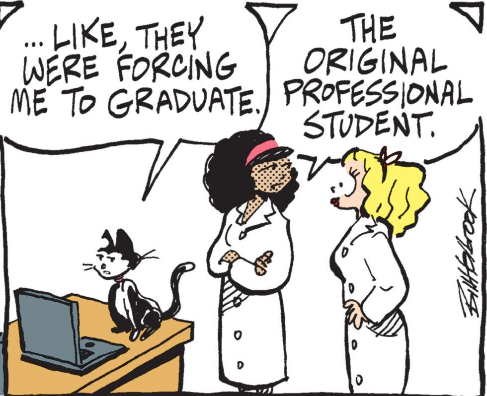 Mammal OCR: ...LIKETHEY WERE FORCING ME TO GRADUATE Ð ??? THE ORIGINAL PROFESSIONAL STUDENT. parquetllist ... LIKETHEY WERE FORCING ME TO GRADUATE Ð ??? THE ORIGINAL PROFESSIONAL STUDENT . parquetllist