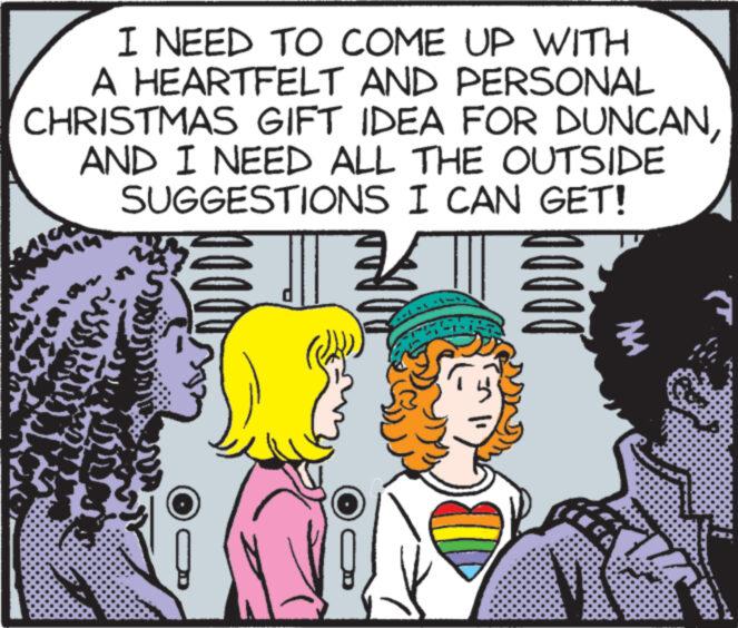 Happy OCR: I NEED TO COME UP WITH A HEARTFELT AND PERSONAL CHRISTMAS GIFT IDEA FOR DUNCANAND I NEED ALL THE OUTSIDE SUGGESTIONS I CAN GET! BAIGO 000 M I NEED TO COME UP WITH A HEARTFELT AND PERSONAL CHRISTMAS GIFT IDEA FOR DUNCANAND I NEED ALL THE OUTSIDE SUGGESTIONS I CAN GET ! BAIGO 000 M