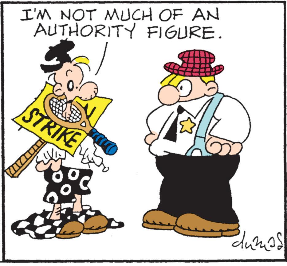 Font OCR: I'M NOT MUCH OF AN AUTHORITY FIGURE. STRIKE 2 dumas I'M NOT MUCH OF AN AUTHORITY FIGURE . STRIKE 2 dumas