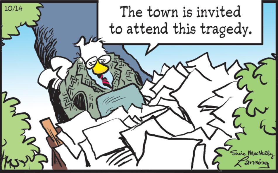 Event OCR: 10/14 m 1/4 This The town is invited to attend this tragedy. ???? Susie MacNelly Lansing 10/14 m 1/4 This The town is invited to attend this tragedy . ???? Susie MacNelly Lansing