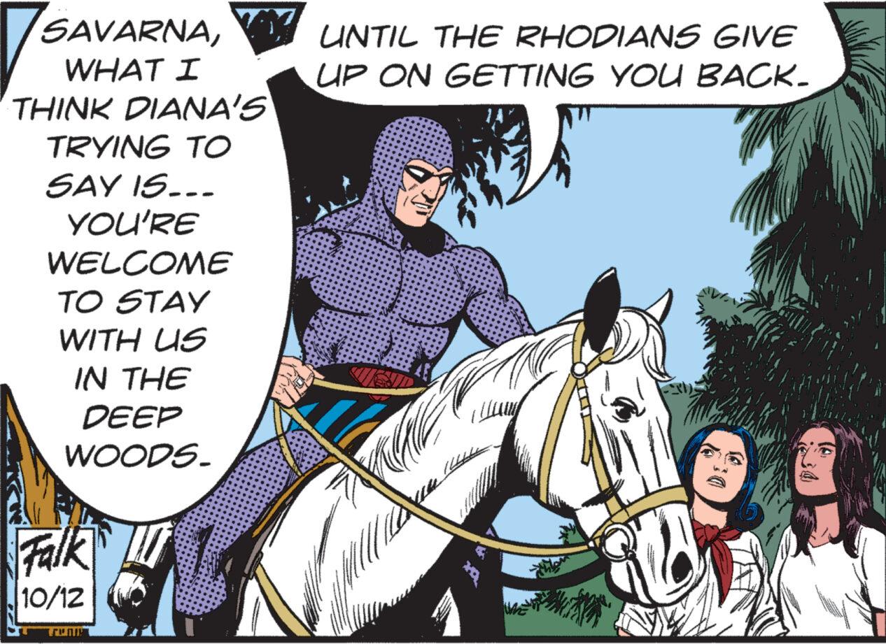 Font OCR: SAVARNAWHAT I THINK DIANA'S TRYING TO SAY IS... YOU'RE WELCOME TO STAY WITH US IN THE DEEP WOODS. Falk !!!! 10/12 UNTIL THE RHODIANS GIVE UP ON GETTING YOU BACK. Dun (0) SAVARNAWHAT I THINK DIANA'S TRYING TO SAY IS ... YOU'RE WELCOME TO STAY WITH US IN THE DEEP WOODS . Falk !!!! 10/12 UNTIL THE RHODIANS GIVE UP ON GETTING YOU BACK . Dun ( 0 )