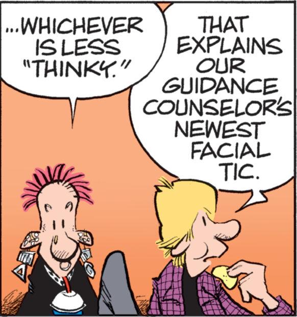 Gesture OCR: THAT EXPLAINS OUR GUIDANCE COUNSELOR'S NEWEST FACIAL TIC. ...WHICHEVER IS LESS "THINKY." www www ** THAT EXPLAINS OUR GUIDANCE COUNSELOR'S NEWEST FACIAL TIC . ... WHICHEVER IS LESS " THINKY . " www www **