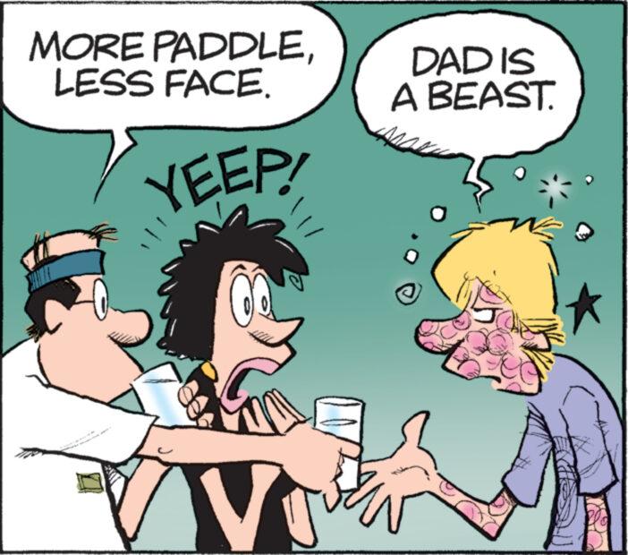 Interaction OCR: MORE PADDLELESS FACE. YEEP! 4 5 DANGAN WAN www.e wwwwwww V DAD IS A BEAST. MORE PADDLELESS FACE . YEEP ! 4 5 DANGAN WAN www.e wwwwwww V DAD IS A BEAST .