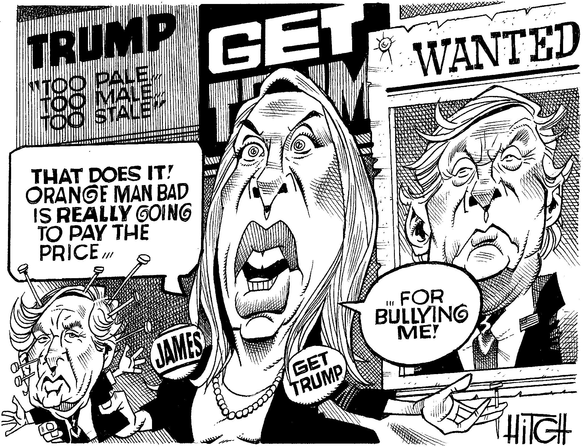 Happy OCR: TRUMP TOO PALE TOO MALE TOO STALE" THAT DOES IT! ORANGE MAN BAD IS REALLY GOING TO PAY THE PRICE GET JAMES www GET TRUMP WANTED FOR BULLYING ME! THAIGH TRUMP TOO PALE TOO MALE TOO STALE " THAT DOES IT ! ORANGE MAN BAD IS REALLY GOING TO PAY THE PRICE GET JAMES www GET TRUMP WANTED FOR BULLYING ME ! THAIGH