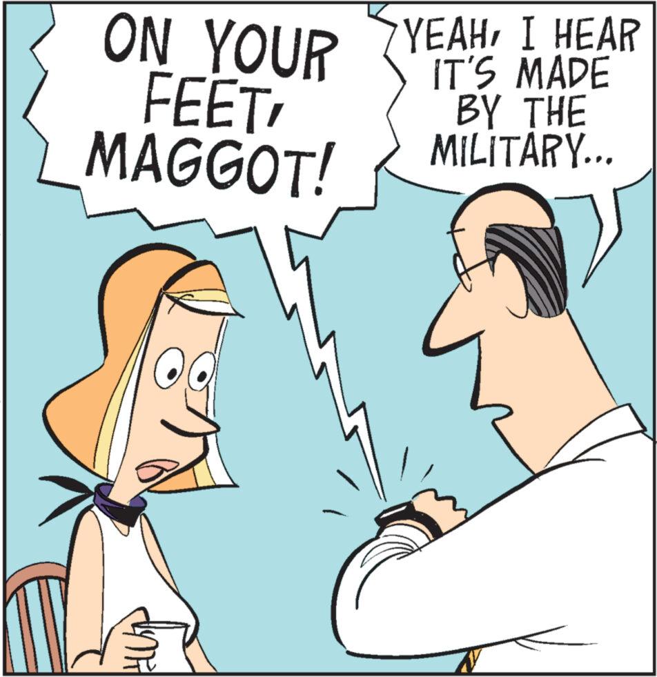 Mammal OCR: ON YOUR FEET MAGGOT! YEAHI HEAR IT'S MADE BY THE MILITARY... ON YOUR FEET MAGGOT ! YEAHI HEAR IT'S MADE BY THE MILITARY ...