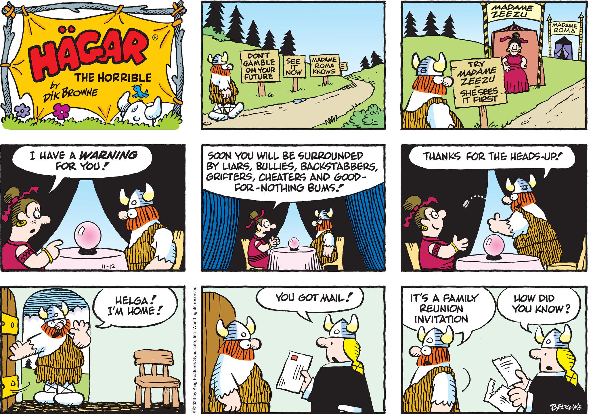 Hagar The Horrible - 2023-11-12