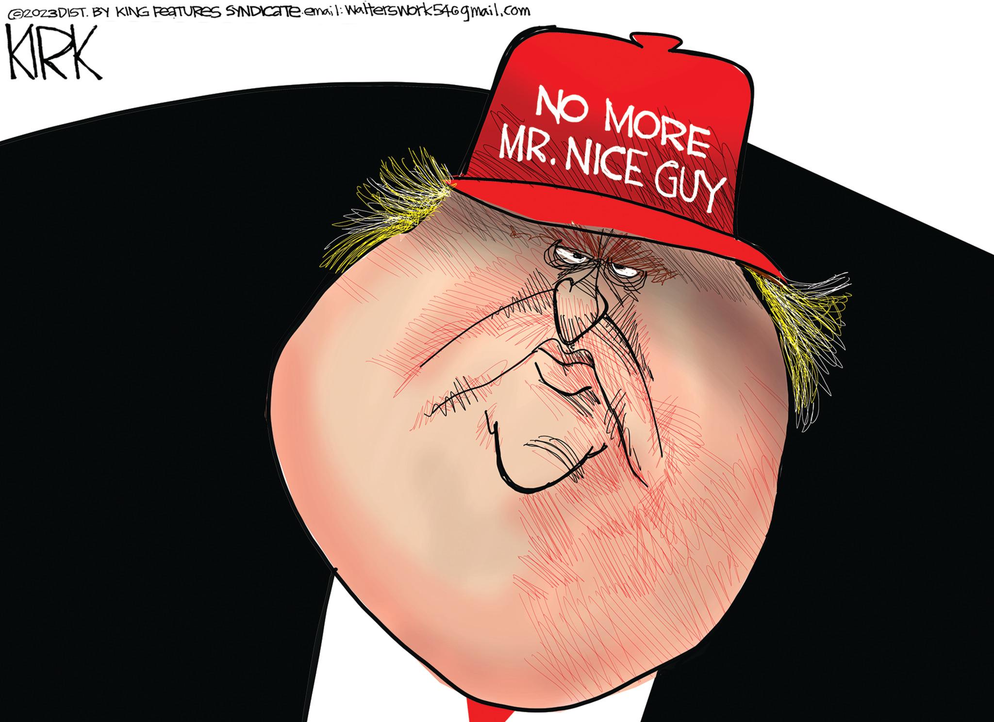 Jewellery OCR: ©©2023DIST. BY KING FEATURES SYNDICaTe-email: Walterswork54@gmail.com KIRK NO MORE MR. NICE GUY ©© 2023DIST . BY KING FEATURES SYNDICaTe - email : Walterswork54@gmail.com KIRK NO MORE MR . NICE GUY