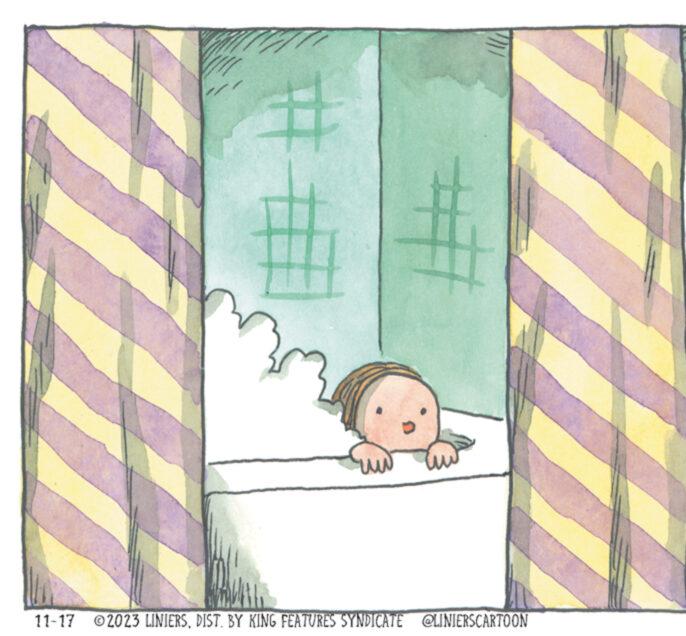 Room OCR: ?? # 11-17 ©2023 LINIERSDIST. BY KING FEATURES SYNDICATE CLINIERSCARTOON ?? # 11-17 © 2023 LINIERSDIST . BY KING FEATURES SYNDICATE CLINIERSCARTOON