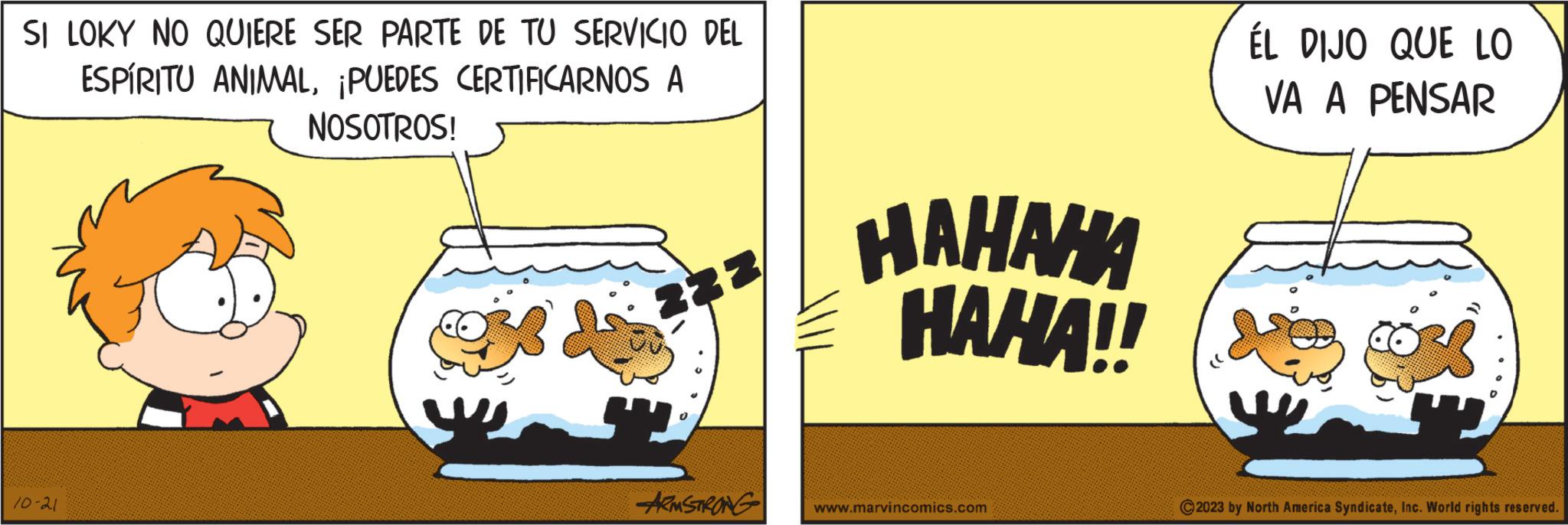 Clip art OCR: SI LOKY NO QUIERE SER PARTE DE TU SERVICIO DEL ESPÍRITU ANIMAL¡PUEDES CERTIFICARNOS A NOSOTROS! 10-21 232 ARMSTRONG ?????? HAHA!! www.marvincomics.com ÉL DIJO QUE LO VA A PENSAR ?2023 by North America SyndicateInc. World rights reserved. SI LOKY NO QUIERE SER PARTE DE TU SERVICIO DEL ESPÍRITU ANIMAL¡ PUEDES CERTIFICARNOS A NOSOTROS ! 10-21 232 ARMSTRONG ?????? HAHA !! www.marvincomics.com ÉL DIJO QUE LO VA A PENSAR ?2023 by North America SyndicateInc. World rights reserved .