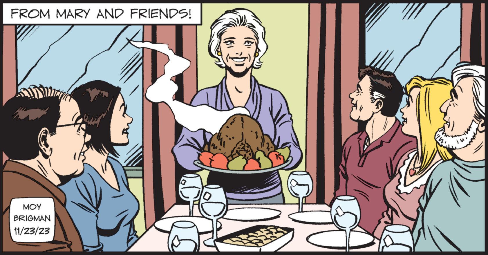 Art OCR: FROM MARY AND FRIENDS! ??? BRIGMAN 11/23/23 0 FROM MARY AND FRIENDS ! ??? BRIGMAN 11/23/23 0