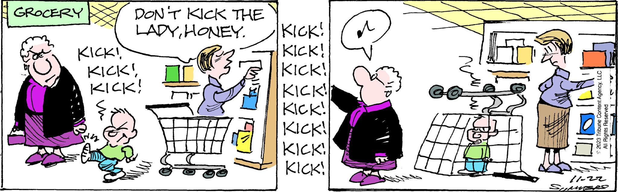 Parallel OCR: GROCERY KICKIDON'T KICK THE LADYHONEY. KICK! KICK! KICK! KICK! KICK! KICK! KICK! KICK! KICK! KICK! di ald 2023 Tribune Content AgencyLLC All Rights Reserved 11.-22 SUMERS ?? GROCERY KICKIDON'T KICK THE LADYHONEY . KICK ! KICK ! KICK ! KICK ! KICK ! KICK ! KICK ! KICK ! KICK ! KICK ! di ald 2023 Tribune Content AgencyLLC All Rights Reserved 11. - 22 SUMERS ??