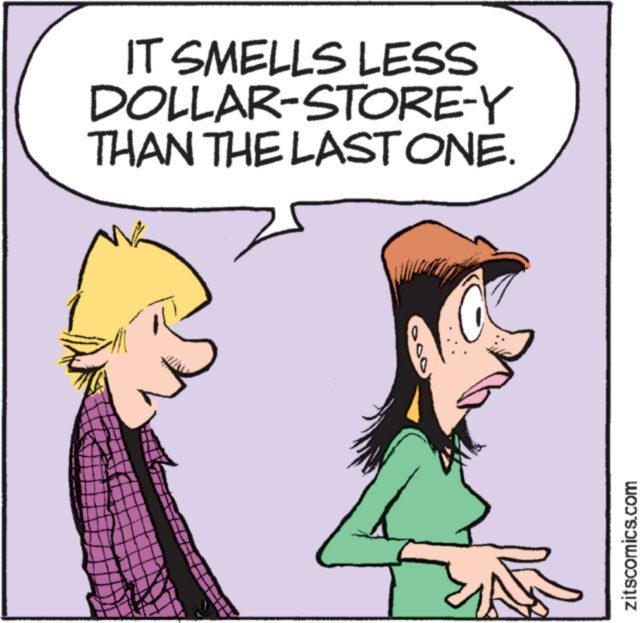 Gesture OCR: IT SMELLS LESS DOLLAR-STORE-Y THAN THE LAST ONE. zitscomics.com IT SMELLS LESS DOLLAR - STORE - Y THAN THE LAST ONE . zitscomics.com