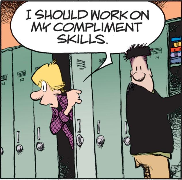 Line OCR: I SHOULD WORK ON COMPLIMENT SKILLS. MY I SHOULD WORK ON COMPLIMENT SKILLS . MY