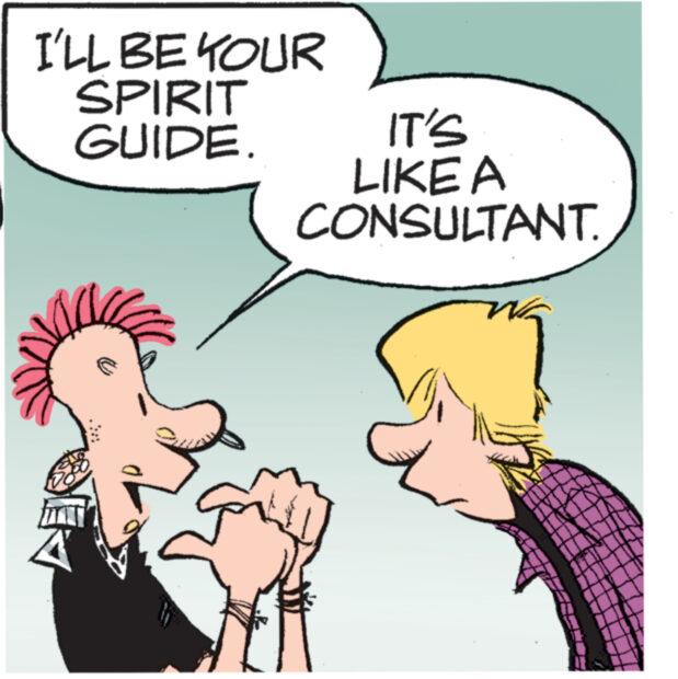 Happy OCR: I'LL BE YOUR SPIRIT GUIDE. SEK IT'S LIKE A CONSULTANT. I'LL BE YOUR SPIRIT GUIDE . SEK IT'S LIKE A CONSULTANT .