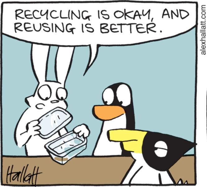 Sharing OCR: RECYCLING REUSING IS BETTER. IS OKAYAND Hallatt alexhallatt.com RECYCLING REUSING IS BETTER . IS OKAYAND Hallatt alexhallatt.com