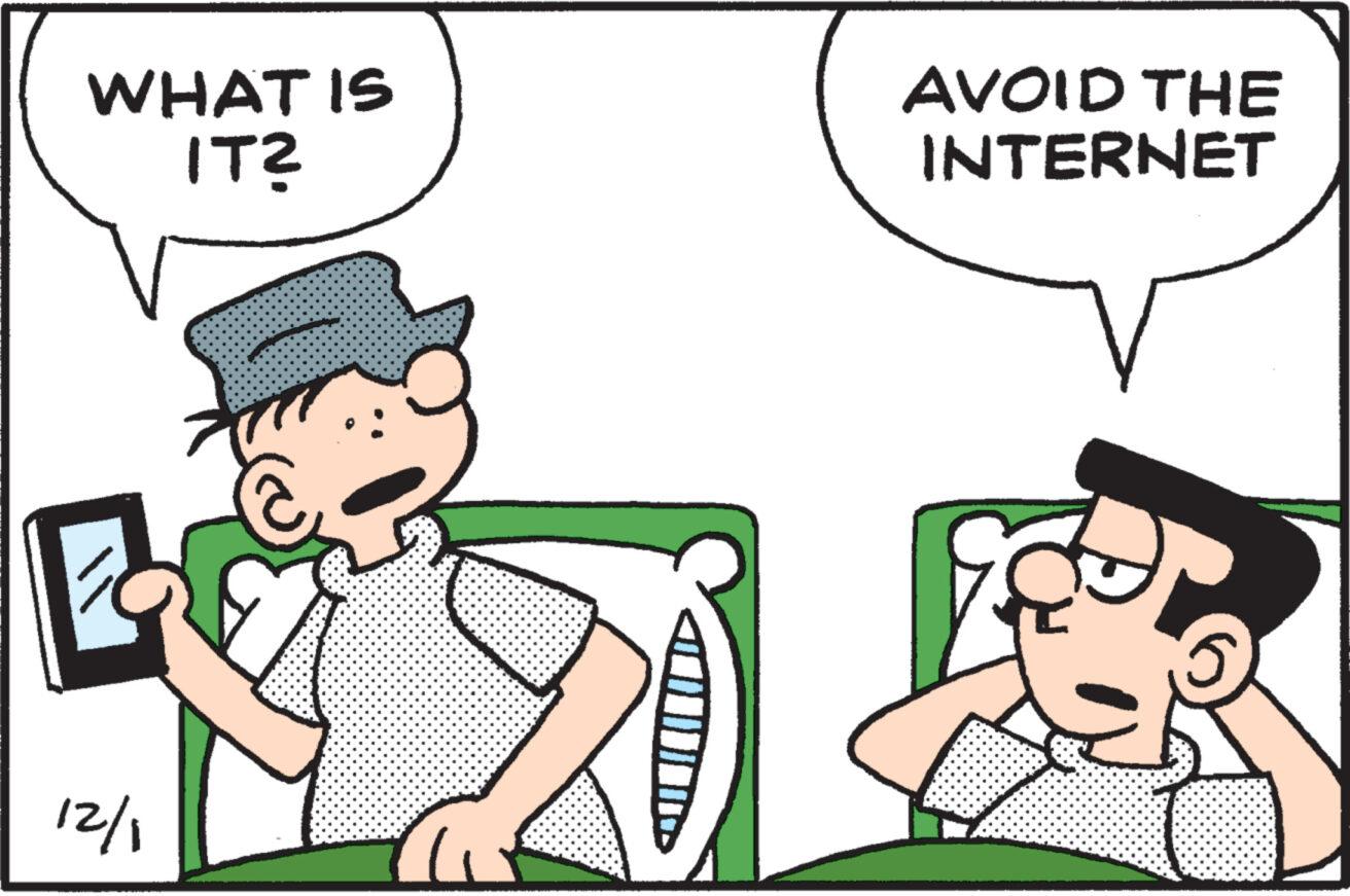 Fictional character OCR: WHAT IS IT? 12/1 ???? AVOID THE INTERNET WHAT IS IT ? 12/1 ???? AVOID THE INTERNET