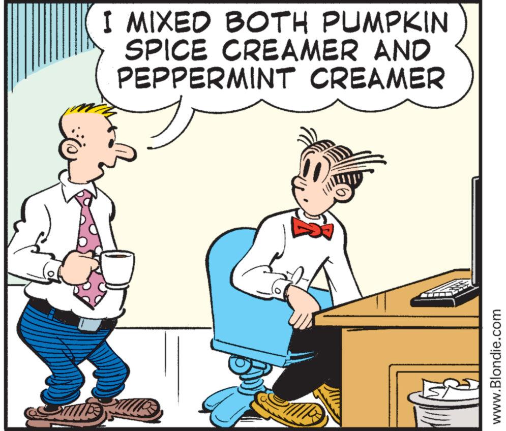 Gesture OCR: I MIXED BOTH PUMPKIN SPICE CREAMER AND PEPPERMINT CREAMER TIPS www.Blondie.com I MIXED BOTH PUMPKIN SPICE CREAMER AND PEPPERMINT CREAMER TIPS www.Blondie.com