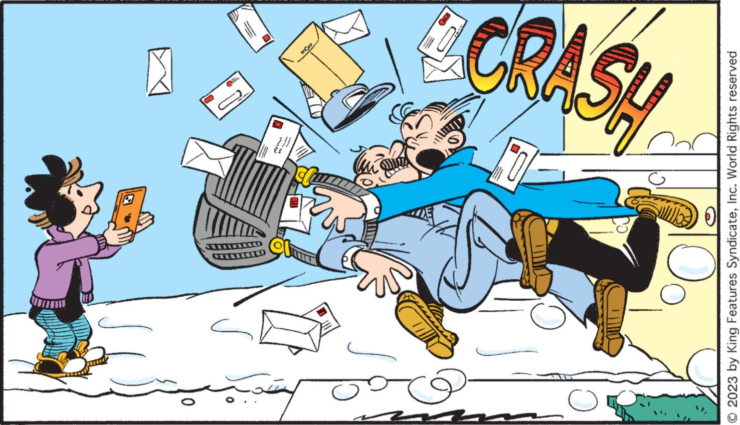 Animated cartoon OCR: s AN GALINTY res CRASA °? 2023 by King Features SyndicateInc. World Rights reserved s AN GALINTY res CRASA ° ? 2023 by King Features SyndicateInc. World Rights reserved