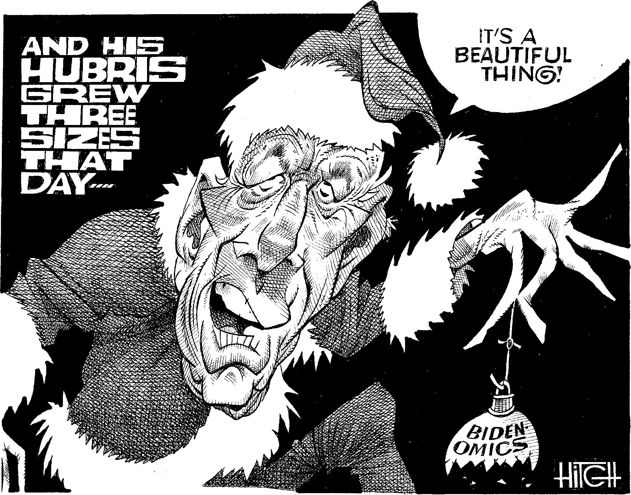Graphics OCR: AND HIS HUBRIS GREW THREE SIZES THAT DAY.…... 103 EXCITA KENN IT'S A BEAUTIFUL THING! BIDEN OMICS HiIGH AND HIS HUBRIS GREW THREE SIZES THAT DAY . … ... 103 EXCITA KENN IT'S A BEAUTIFUL THING ! BIDEN OMICS HiIGH