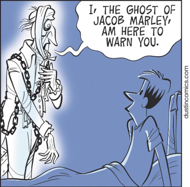 Line OCR: ITHE GHOST OF JACOB MARLEYAM HERE TO WARN YOU. dustincomics.com ITHE GHOST OF JACOB MARLEYAM HERE TO WARN YOU . dustincomics.com