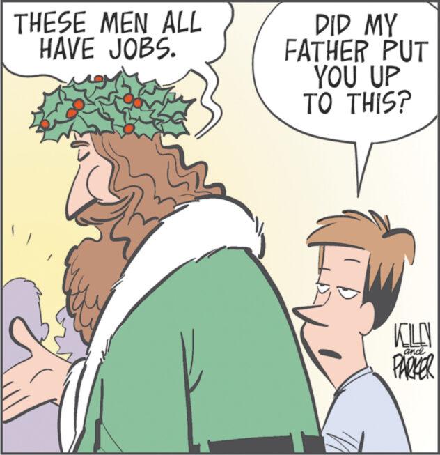 Happy OCR: THESE MEN ALL HAVE JOBS. DID MY FATHER PUT YOU UP TO THIS? KILN and PARKER THESE MEN ALL HAVE JOBS . DID MY FATHER PUT YOU UP TO THIS ? KILN and PARKER