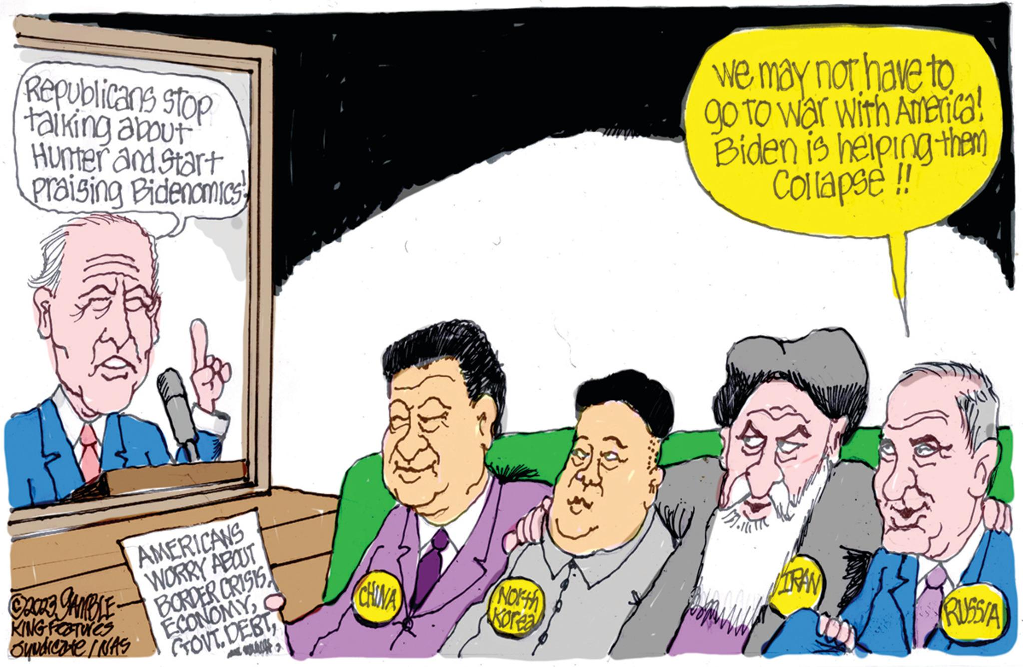 Conversation OCR: Republicans stop talking about Hunter and start Praising Bidenomics ?2023 GAMBLE KING FOSTULES Suudicate I NAS AMERICANS WORRY ABOUT BORDER CRISISCHINA (North) Korea we may not have to go to war with America! Biden is helping them Collapse !! TRAN RUSSIA Republicans stop talking about Hunter and start Praising Bidenomics ?2023 GAMBLE KING FOSTULES Suudicate I NAS AMERICANS WORRY ABOUT BORDER CRISISCHINA ( North ) Korea we may not have to go to war with America ! Biden is helping them Collapse !! TRAN RUSSIA