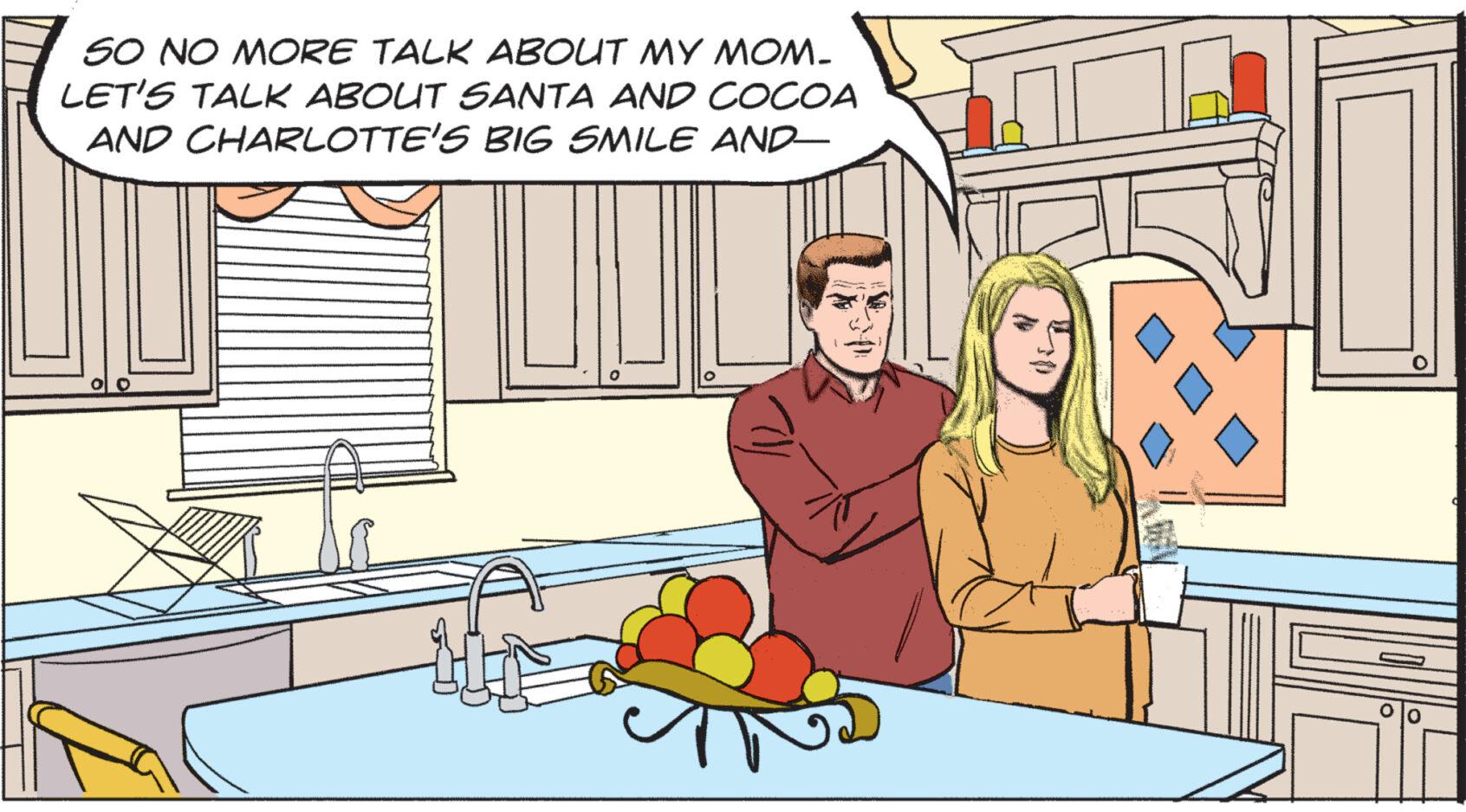 Job OCR: SO NO MORE TALK ABOUT MY MOM- LET'S TALK ABOUT SANTA AND COCOA AND CHARLOTTE'S BIG SMILE AND OO 0 SO NO MORE TALK ABOUT MY MOM LET'S TALK ABOUT SANTA AND COCOA AND CHARLOTTE'S BIG SMILE AND OO 0