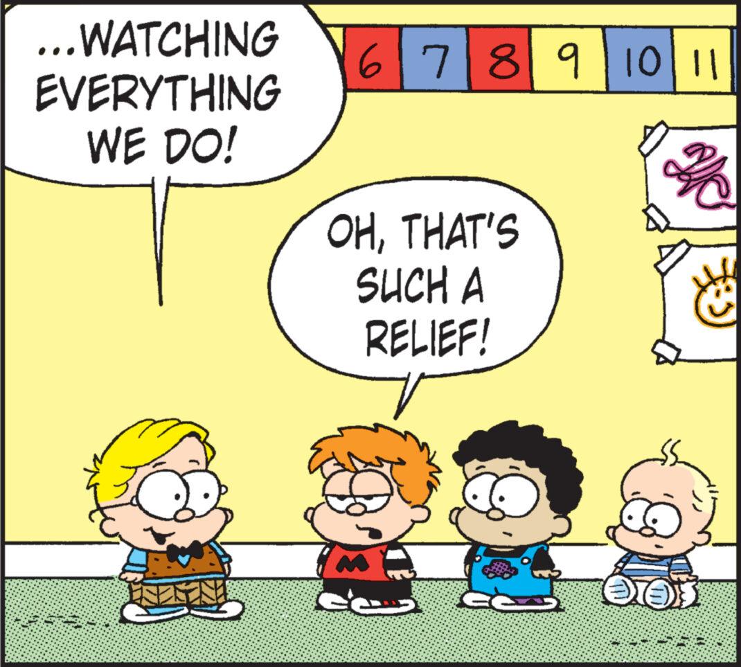 Mammal OCR: ...WATCHING EVERYTHING WE DO! 6789|10|11 OHTHAT'S SUCH A RELIEF! c'e ME E gle OOS ... WATCHING EVERYTHING WE DO ! 6789 | 10 | 11 OHTHAT'S SUCH A RELIEF ! c'e ME E gle OOS