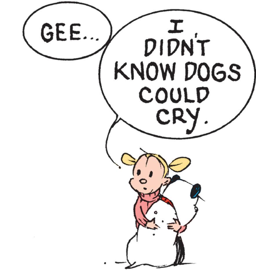 Gesture OCR: GEE... I DIDN'T KNOW DOGS COULD CRY. GEE ... I DIDN'T KNOW DOGS COULD CRY .