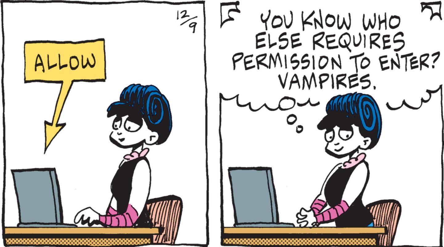 Smile OCR: ALLOW 12 F 9 YOU KNOW WHO ELSE REQUIRES PERMISSION TO ENTER? VAMPIRES. ??? ??? % ALLOW 12 F 9 YOU KNOW WHO ELSE REQUIRES PERMISSION TO ENTER ? VAMPIRES . ??? ??? %