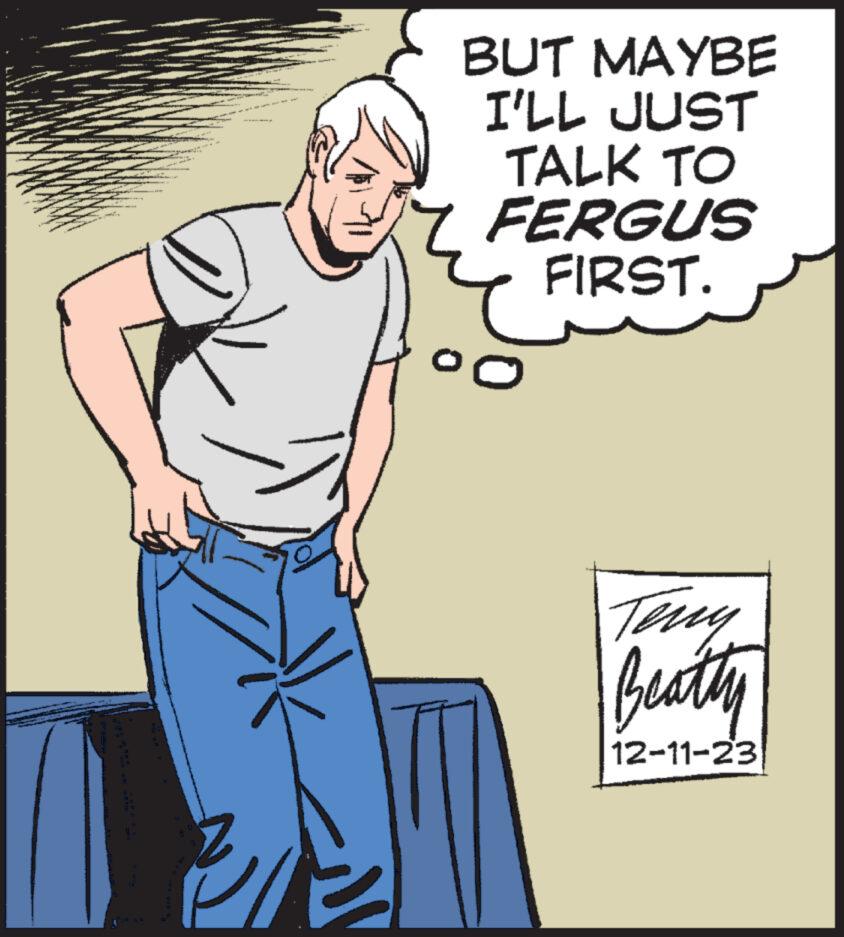 Font OCR: GAD BOD BUT MAYBE I'LL JUST TALK TO FERGUS FIRST. Teny Beatty 12-11-23 GAD BOD BUT MAYBE I'LL JUST TALK TO FERGUS FIRST . Teny Beatty 12-11-23