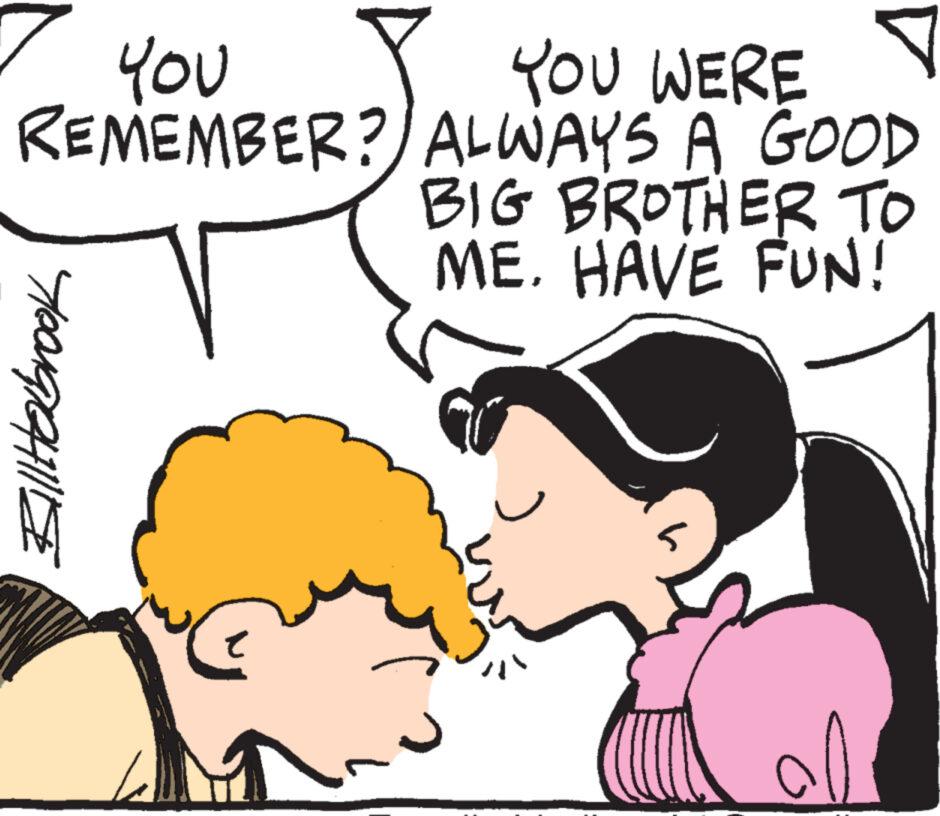 Mammal OCR: YOU REMEMBER? Billierbrook YOU WERE ALWAYS A GOOD BIG BROTHER TO ME. HAVE FUN! 80. YOU REMEMBER ? Billierbrook YOU WERE ALWAYS A GOOD BIG BROTHER TO ME . HAVE FUN ! 80 .