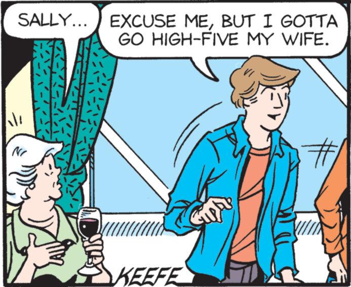 Art OCR: SALLY... NI Lake EXCUSE MEBUT I GOTTA GO HIGH-FIVE MY WIFE. //// KEEFE of * SALLY ... NI Lake EXCUSE MEBUT I GOTTA GO HIGH - FIVE MY WIFE . //// KEEFE of *