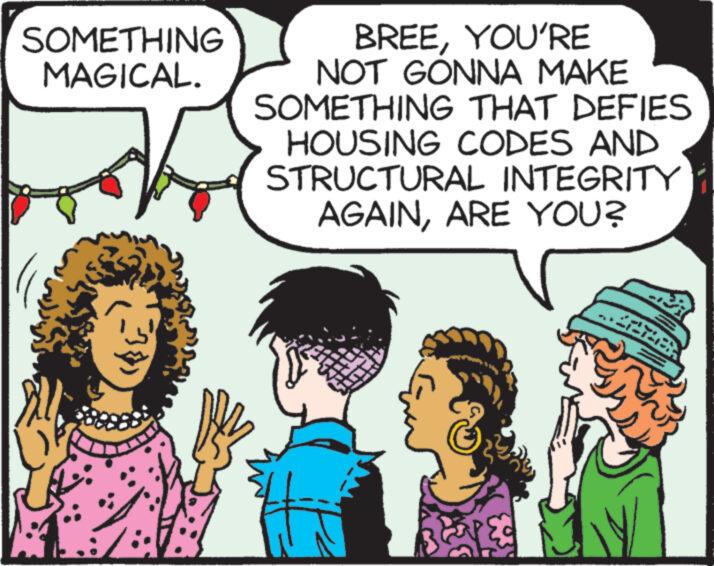 Gesture OCR: SOMETHING MAGICAL. BREEYOU'RE NOT GONNA MAKE SOMETHING THAT DEFIES HOUSING CODES AND STRUCTURAL INTEGRITY AGAINARE YOU? Py SOMETHING MAGICAL . BREEYOU'RE NOT GONNA MAKE SOMETHING THAT DEFIES HOUSING CODES AND STRUCTURAL INTEGRITY AGAINARE YOU ? Py