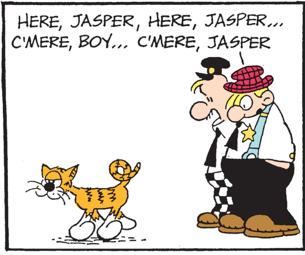 Line OCR: HEREJASPER... C'MEREJASPER S HEREJASPER ... C'MEREBOY ... C'MEREJASPER S