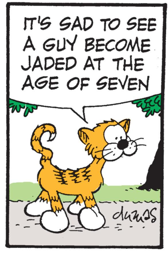 Cat OCR: IT'S SAD TO SEE A GUY BECOME JADED AT THE AGE OF SEVEN BE W duzuas IT'S SAD TO SEE A GUY BECOME JADED AT THE AGE OF SEVEN BE W duzuas