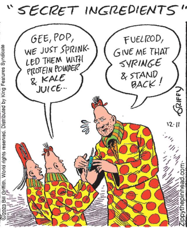 Gesture OCR: ?2023 Bill Griffith. World rights reserved. Distributed by King Features Syndicate SECRET INGREDIENTS GEEWE JUST SPRINK- LED THEM WITH PROTEIN POWDER & KALE JUICE... FUELRODGIVE ME THAT SYRINGE & STAND BACK! 12.11 AMANDA wwwwww www wwwww www www. www. GRIFFY www www. www. www www. www.IKEMANA ww www. Zippythepinhead.com www***** ?2023 Bill Griffith . World rights reserved . Distributed by King Features Syndicate SECRET INGREDIENTS GEEWE JUST SPRINK LED THEM WITH PROTEIN POWDER & KALE JUICE ... FUELRODGIVE ME THAT SYRINGE & STAND BACK ! 12.11 AMANDA wwwwww www wwwww www www . www . GRIFFY www www . www . www www . www.IKEMANA ww www . Zippythepinhead.com www *****