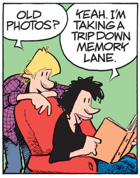 Interaction OCR: OLD PHOTOS? YEAH. I'M TAKING A TRIP DOWN MEMORY LANE. OLD PHOTOS ? YEAH . I'M TAKING A TRIP DOWN MEMORY LANE .