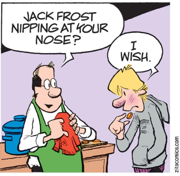Gesture OCR: JACK FROST NIPPING AT KOUR NOSE? TAR www www. I WISH. ******* WWW 1. zitscomics.com JACK FROST NIPPING AT KOUR NOSE ? TAR www www . I WISH . ******* WWW 1 . zitscomics.com