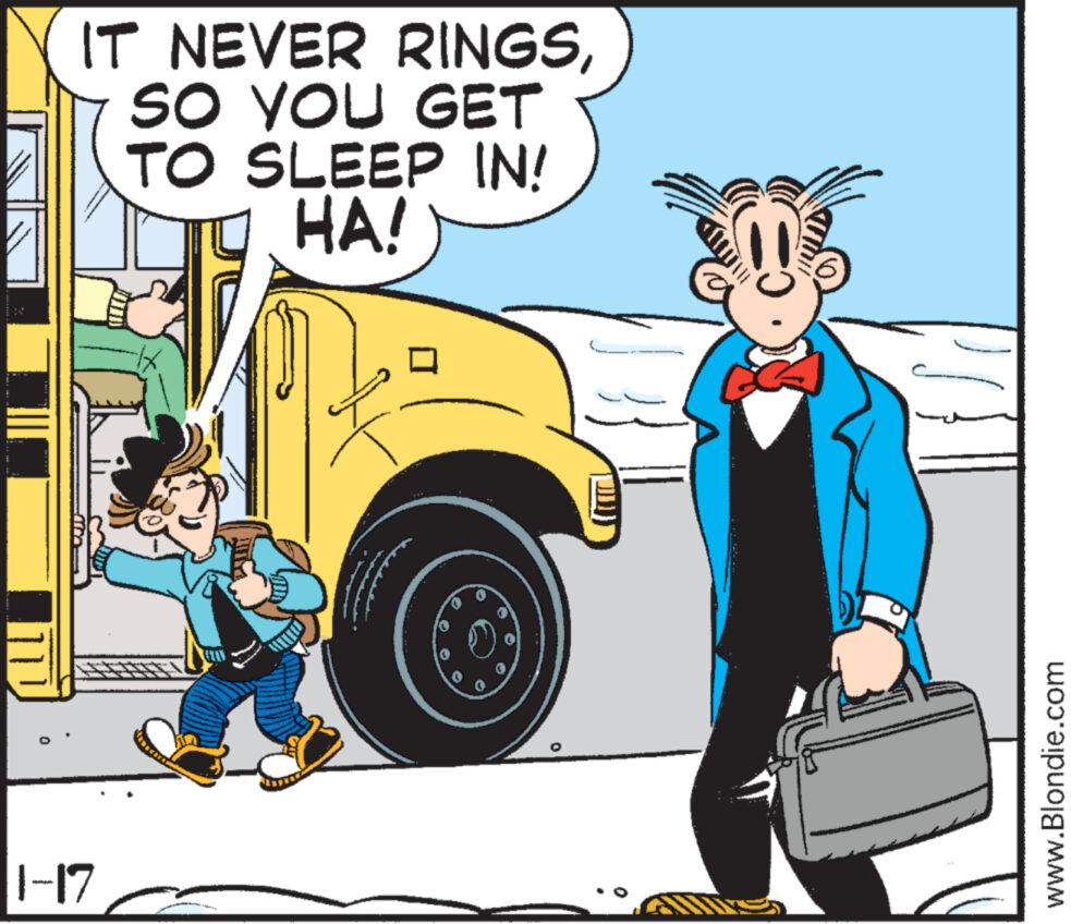 Window OCR: IT NEVER RINGSSO YOU GET TO SLEEP IN! HA! |1-17 www.Blondie.com IT NEVER RINGSSO YOU GET TO SLEEP IN ! HA ! | 1-17 www.Blondie.com