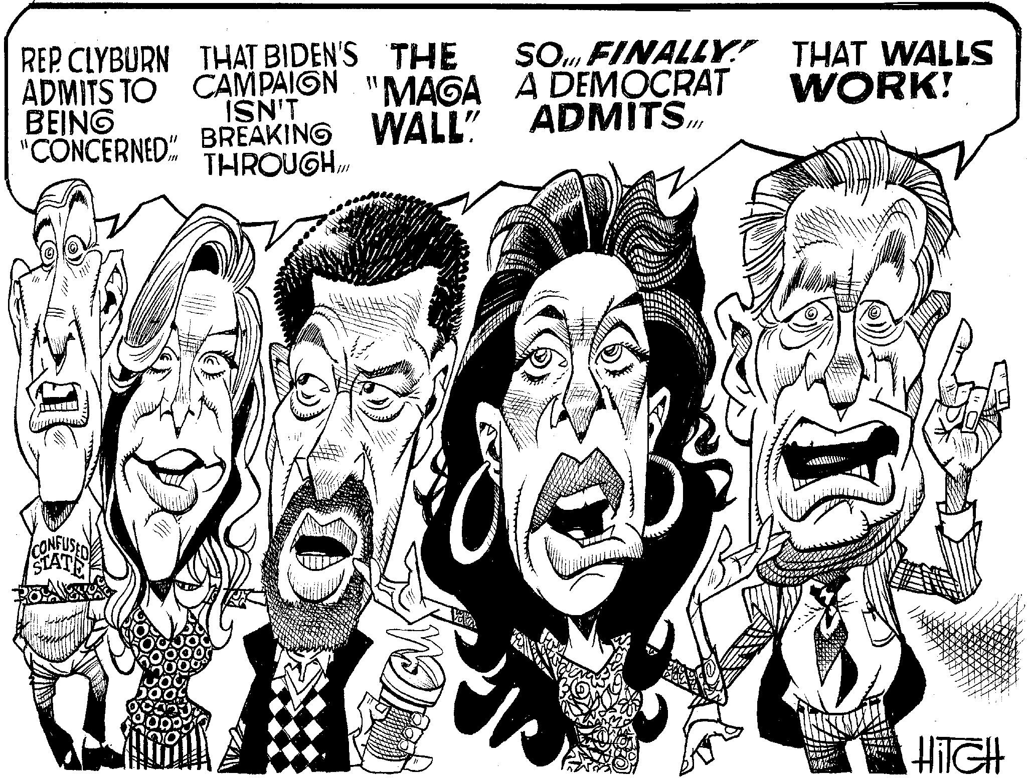 Smile OCR: REP CLYBURN THAT BIDEN'S THE ADMITS TO CAMPAION "MAGA BEING ISN'T "CONCERNED BREAKING WALL" THROUGH1 CONFUS WW SO FINALLY A DEMOCRAT ADMITS... M THAT WALLS WORK! HiTGH REP CLYBURN THAT BIDEN'S THE ADMITS TO CAMPAION " MAGA BEING ISN'T " CONCERNED BREAKING WALL " THROUGH1 CONFUS WW SO FINALLY A DEMOCRAT ADMITS ... M THAT WALLS WORK ! HiTGH
