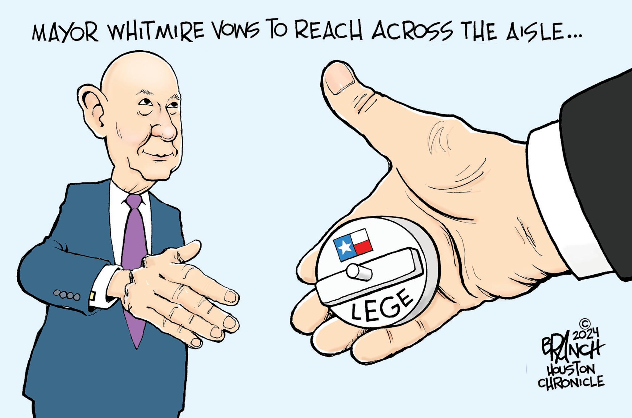 Gesture OCR: MAYOR WHITMIRE VONS TO REACH ACROSS THE AISLE.….. 2000 LEGE 2024 BRANCH HOUSTON CHRONICLE MAYOR WHITMIRE VONS TO REACH ACROSS THE AISLE . … .. 2000 LEGE 2024 BRANCH HOUSTON CHRONICLE