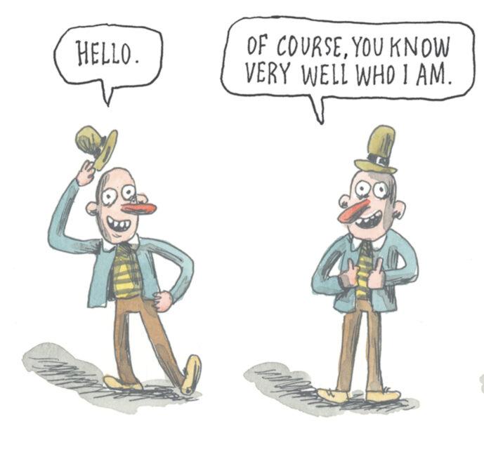 Drawing OCR: HELLO. € cappe OF COURSEYOU KNOW VERY WELL WHO I AM. V HELLO . € cappe OF COURSEYOU KNOW VERY WELL WHO I AM . V