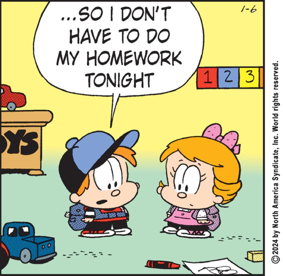 Art OCR: SK ...SO I DON'T HAVE TO DO MY HOMEWORK TONIGHT 86. ****** 9-1 1|2|3 ?2024 by North America SyndicateInc. World rights reserved. SK ... SO I DON'T HAVE TO DO MY HOMEWORK TONIGHT 86 . ****** 9-1 1 | 2 | 3 ?2024 by North America SyndicateInc. World rights reserved .