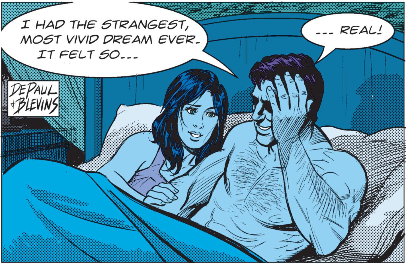Happy OCR: I HAD THE STRANGESTMOST VIVID DREAM EVER. IT FELT SO... DEPAUL BLEVINS REAL! I HAD THE STRANGESTMOST VIVID DREAM EVER . IT FELT SO ... DEPAUL BLEVINS REAL !