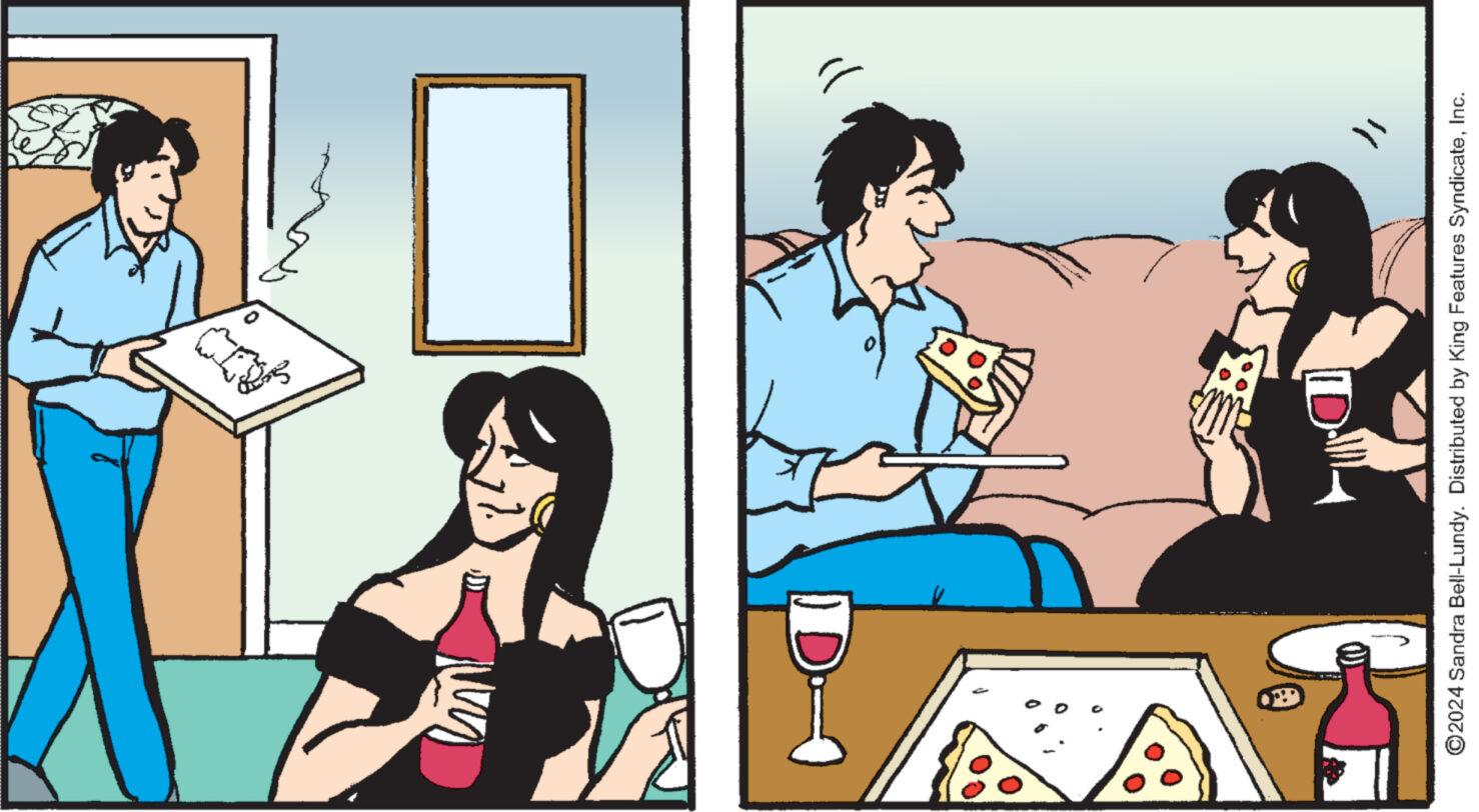Conversation OCR: U CESA ?2024 Sandra Bell-Lundy. Distributed by King Features SyndicateInc. U CESA ?2024 Sandra Bell - Lundy . Distributed by King Features Syndicate